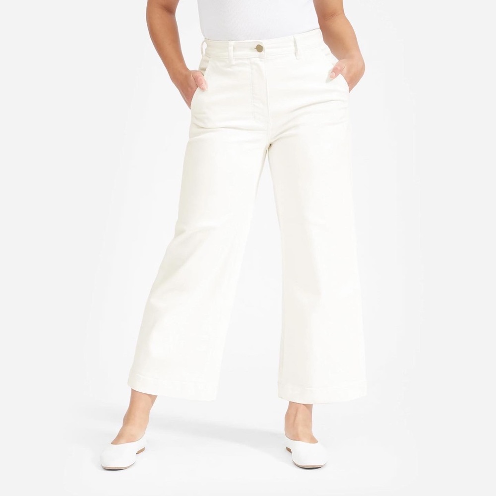 Everlane wide leg crop pants
